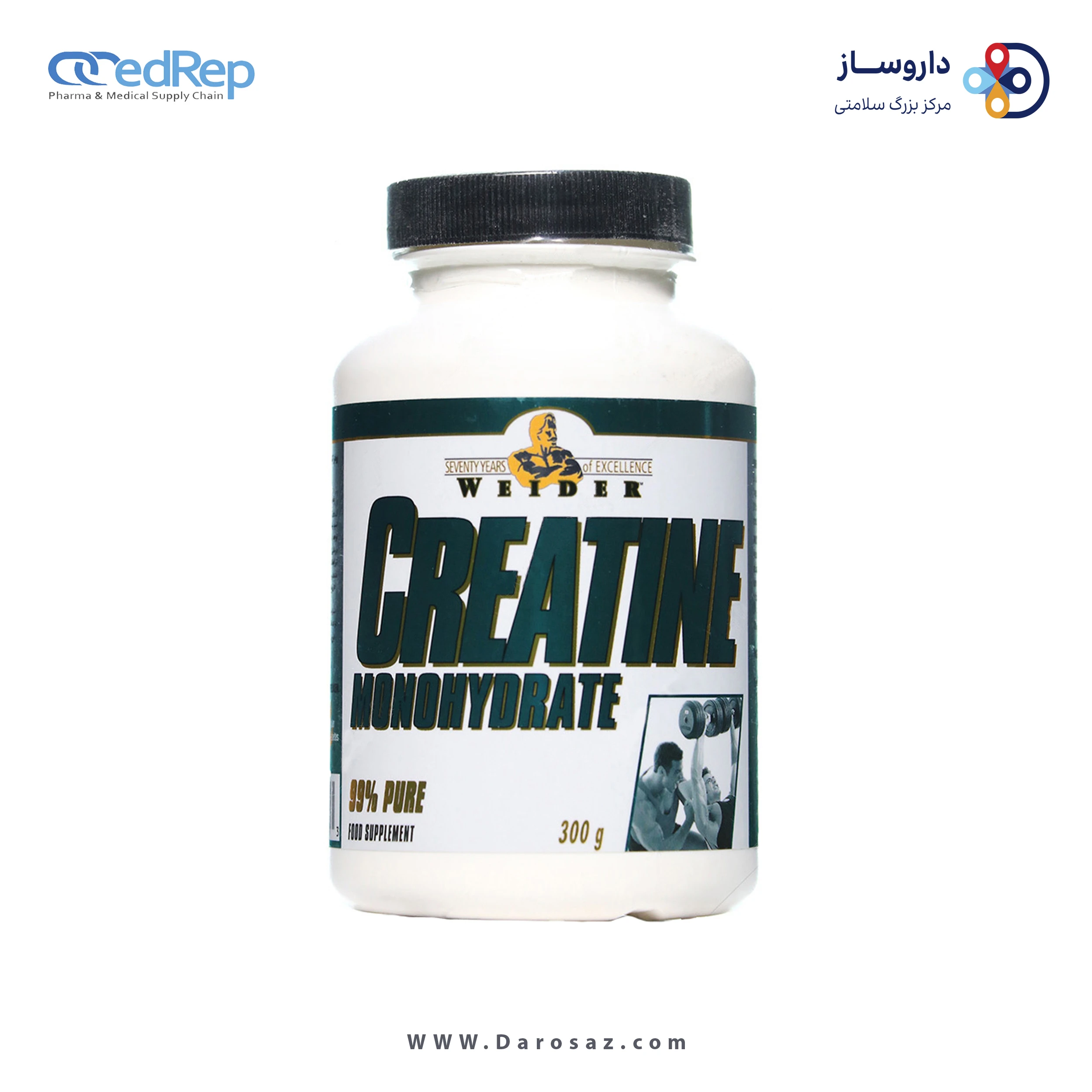 کراتین مونوهیدرات 300 گرم پودر
